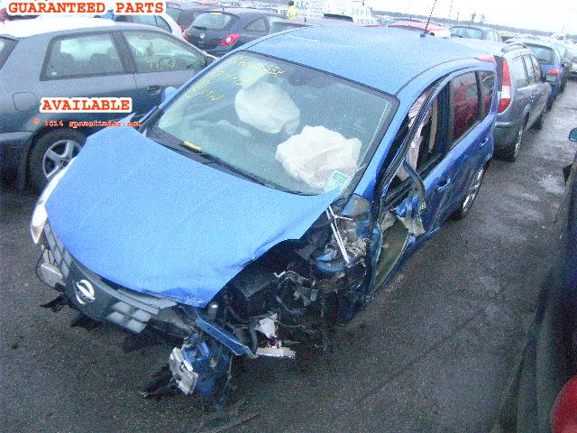 NISSAN NOTE breakers, NOTE TEKNA Parts