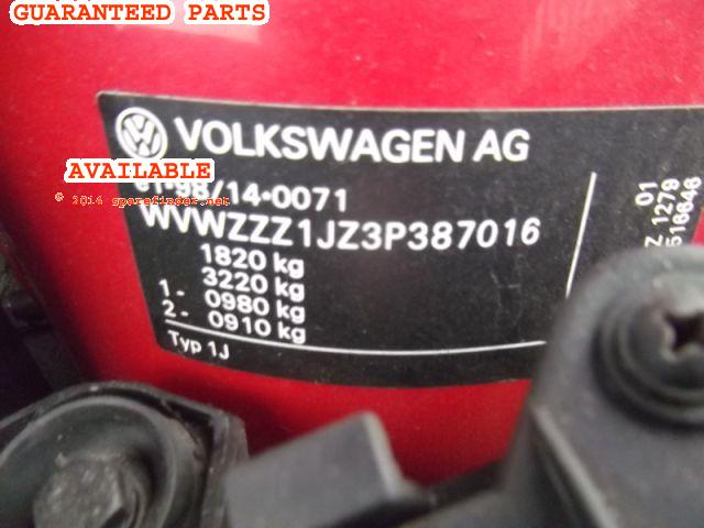 VOLKSWAGEN GOLF breakers, GOLF GT TD Parts